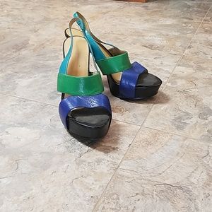 Nine West Multi-Colored High Heels